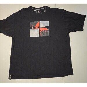 LRG Lifted Research Group Shirt Mens Large Black Tree Print Hip Hop 3XL